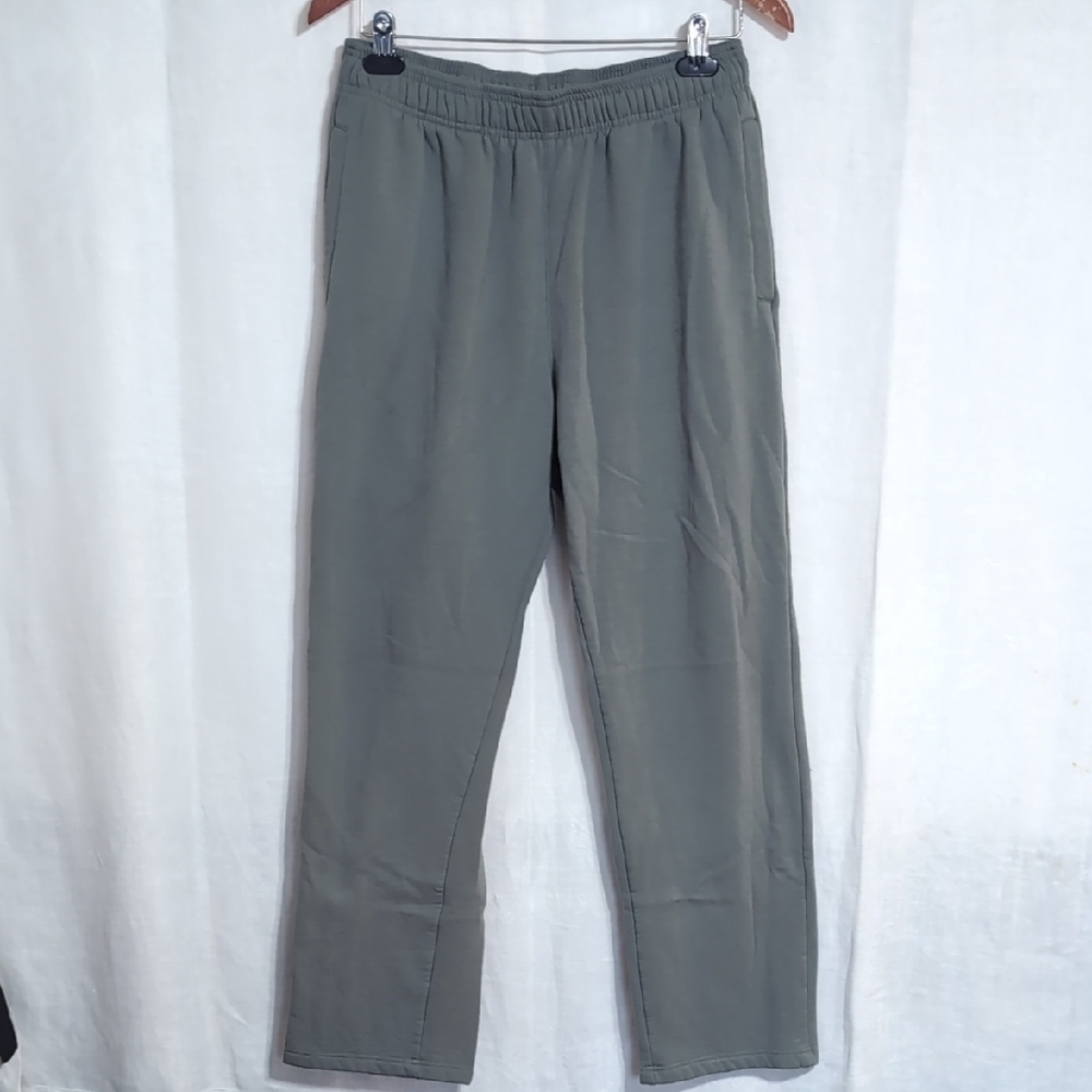 Jockey Sport Sage Green Pull-On Straight Leg Sweatpants Size Medium